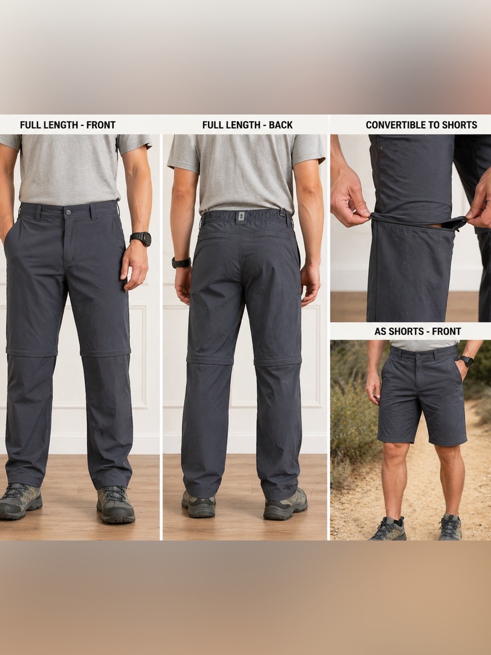 Free Country Men's Navy Performance Pants